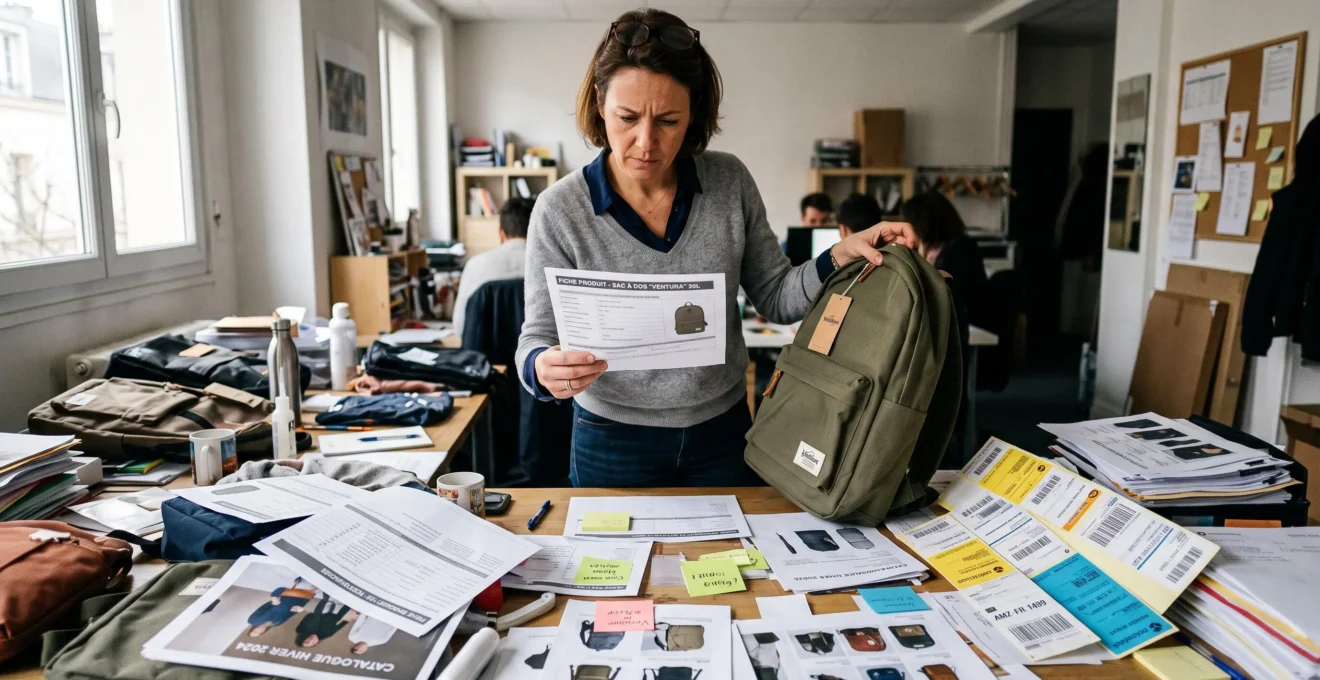 Responsable e-commerce face à de multiples fiches produits et références pour différents canaux de vente